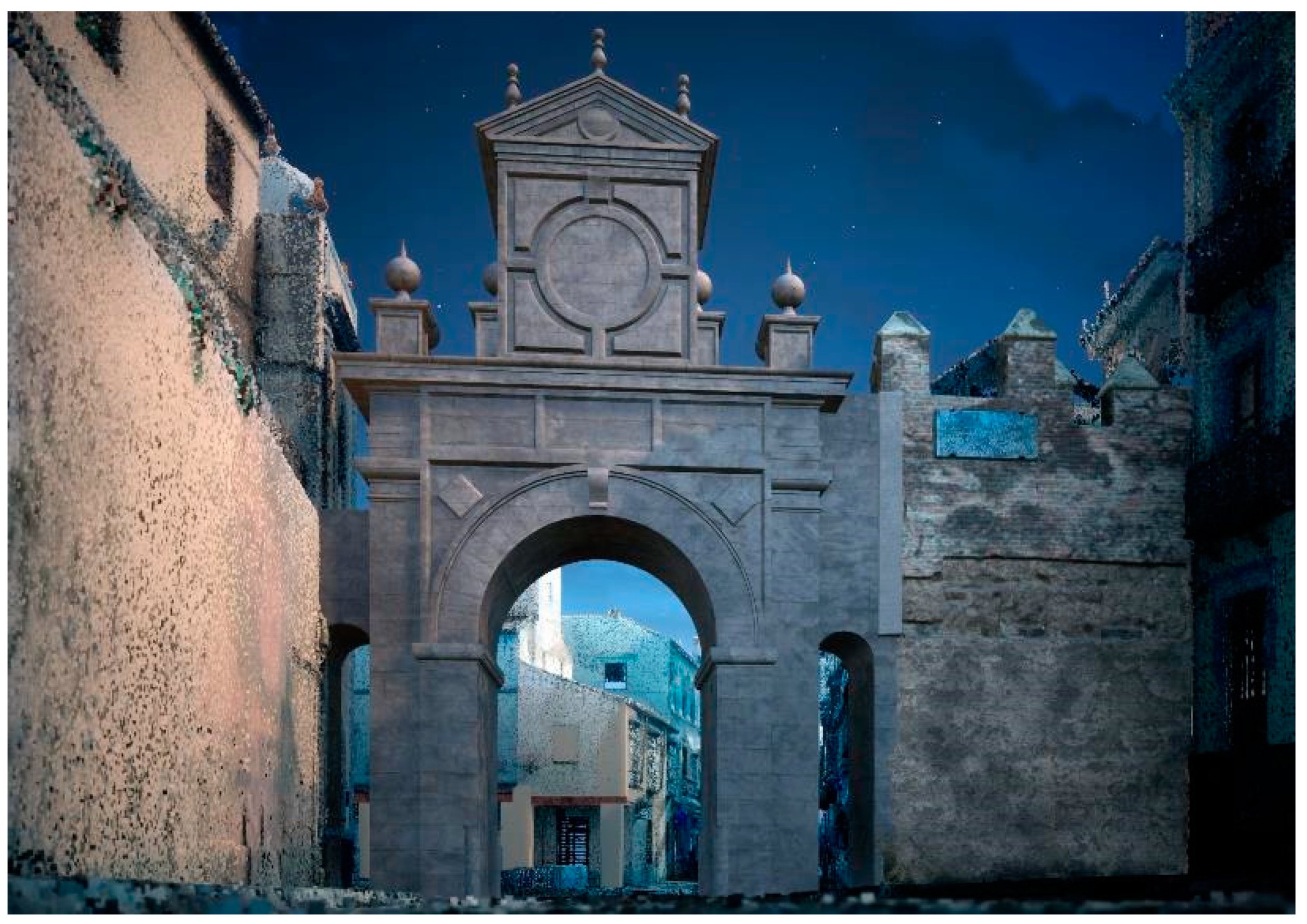 Recreación virtual Puerta Real (Gámiz, Antón, Barrero, 2023) 2