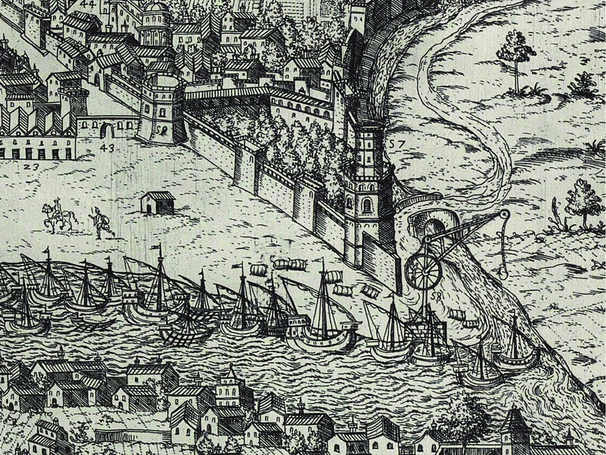 EL PUERTO DE SEVILLA: El Muelle de la Aduana y el Compás de las Naos