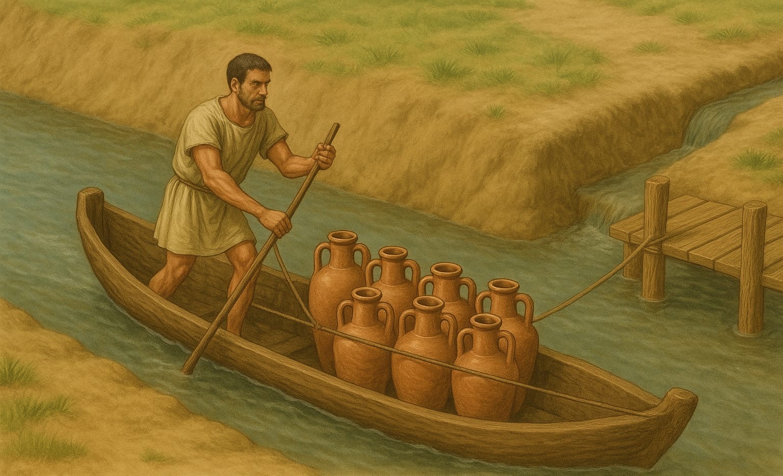 UN EMBARCADERO Y UNA UILLA ROMANAS BAJO LA FABRICA DE ARTILLERIA